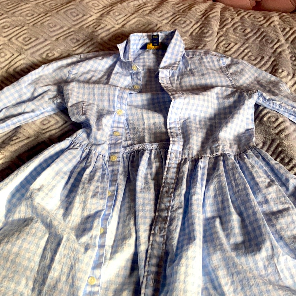 Polo Ralphie Lauren pattern dress girls